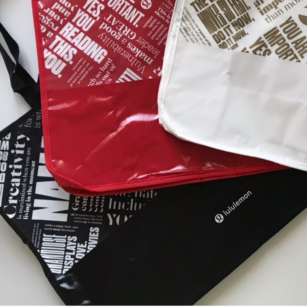 New Lululemon | Bundle of 3 Reusable Outerwear Shopping Tote Bags - Picture 5 of 8